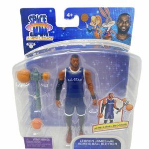 Space Jam A New Legacy Lebron James with Acme B-Ball Blocker Action Figure 2021